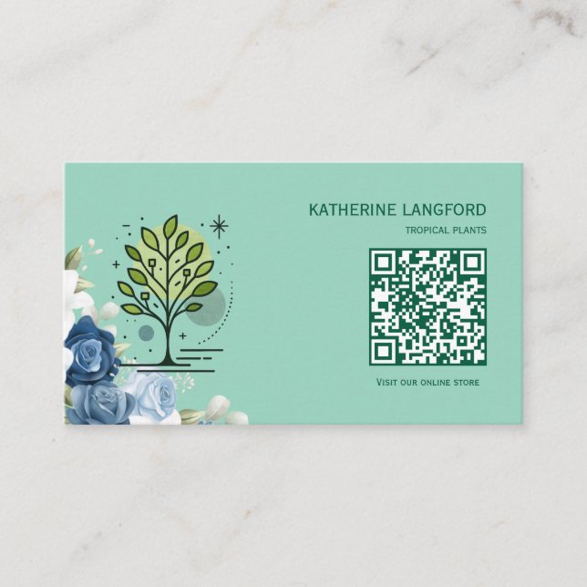 Custom Greenleaf Nursery Branding  Business Card (Front)