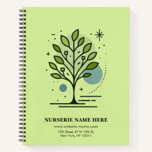 Custom Greenleaf Nursery Branding Notebook