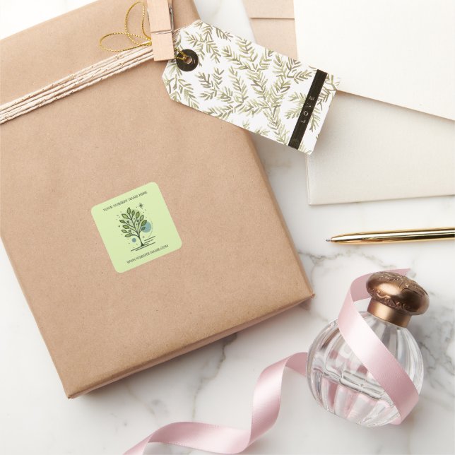 Custom Greenleaf Nursery Branding  Square Sticker (Gifting)