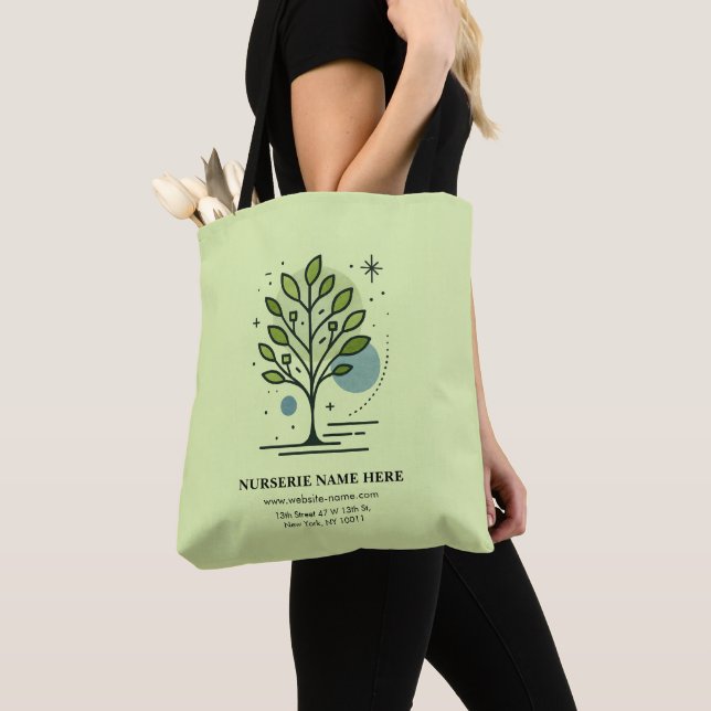 Custom Greenleaf Nursery Branding  Tote Bag (Close Up)