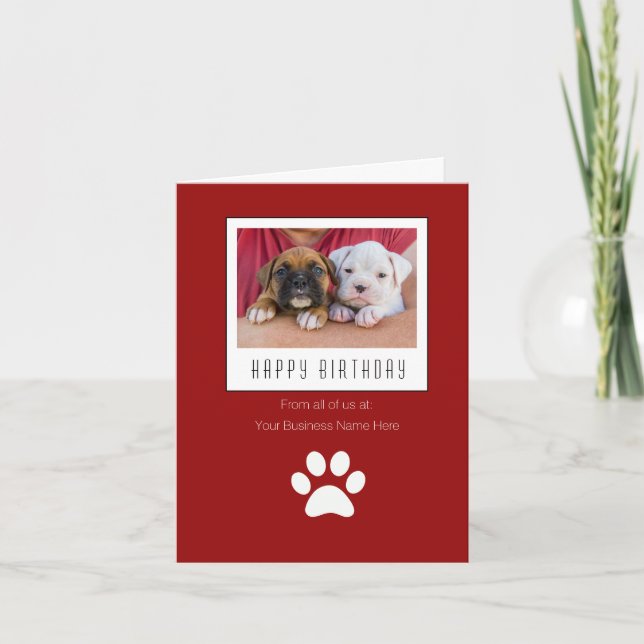 Custom Greeting Cards - Pet Business (Front)