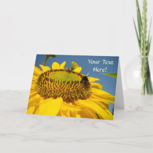 Custom Greeting Cards SunFlower Your text here!