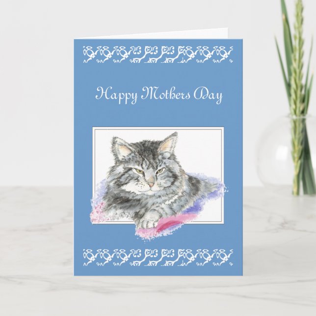 Custom Greeting, Mother's Day, Cat, Kitten Card (Front)