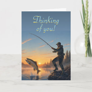 Custom Greetings Card for fisherman