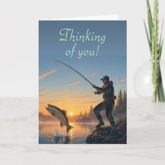 Custom Greetings Card for fisherman