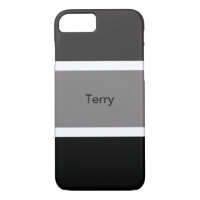 Custom Grey Black And White Stripe Modern