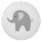 Custom grey elephant nursery door and drawer knobs