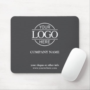 Custom Grey Promotional Company Business Logo Mouse Pad