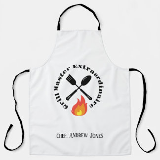 Custom Grill Master Extraordinaire funny gifts Apron