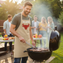 Custom Grill Master Red Bull Head Apron
