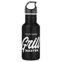 Custom Grill Master water bottle for BBQ chef