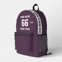 Custom grimace purple Name, Number, Team Sport