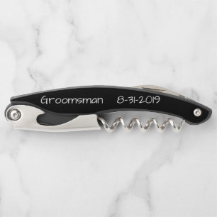 Custom Groomsman Design Corkscrew