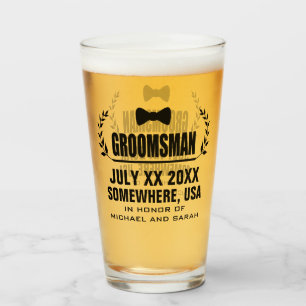 Custom Groomsman Glass