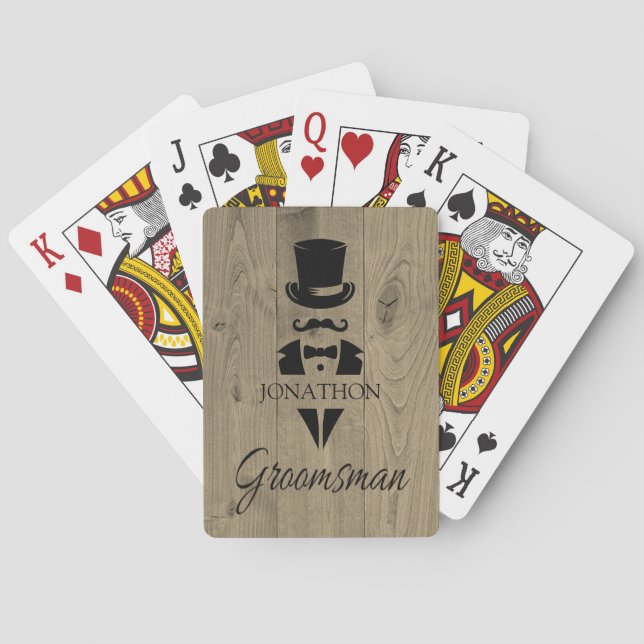 Custom Groomsmen Playing Cards (Back)
