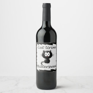 Custom gross but funny wine bottle label