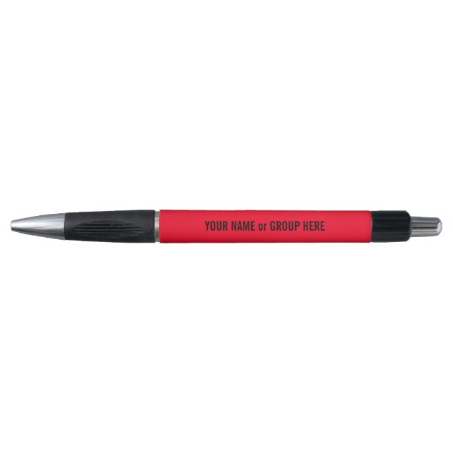 Custom Group Name & Text Promotional Red (Front)