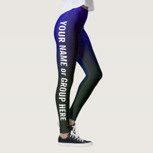 Custom Group Name & Text Women's Leggings
