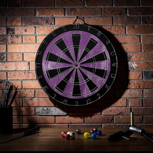 Custom Grunge Purple Game Dartboard