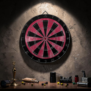 Custom Grunge Red Game Dartboard