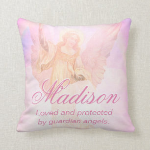 Custom Guardian Angel Add Name Cushion