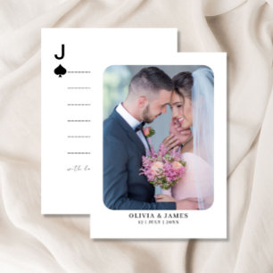 Custom Guest Book Playing Cards, Wedding Enclosure Card