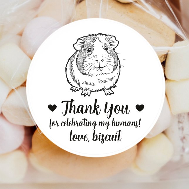 Custom Guinea Pig Wedding Favour Stickers (Creator Uploaded)
