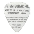 Custom Guitar Pick - Delrin, Medium Gauge 0.80mm