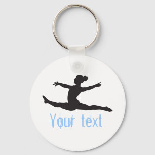 Custom Gymnastics Dance Cheer Keychains