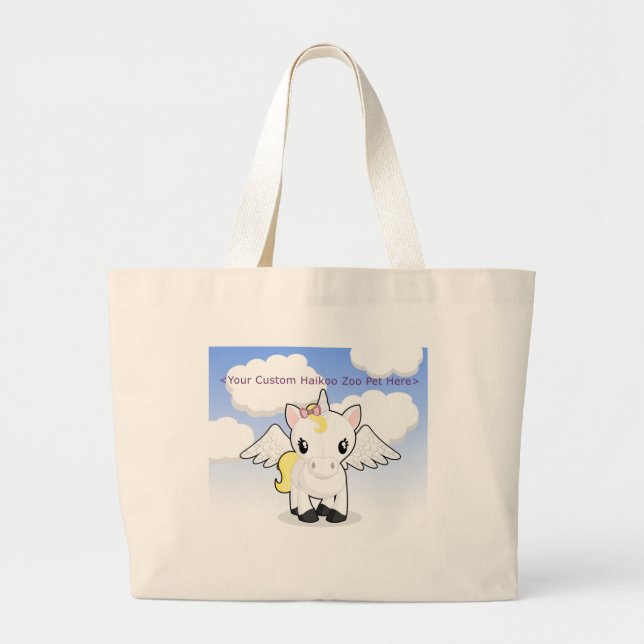 Custom Haikoo Zoo Beach Tote Bag (Front)