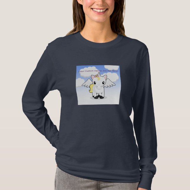 Custom Haikoo Zoo Ladies Long Sleeve Shirt (Front)