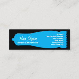 Custom Hair Clipper Barber Mini Business Card