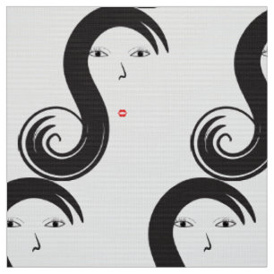 Custom Hair salon haircut hair fabric
