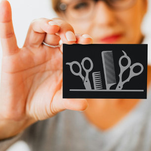 Custom Hair Stylist Business Card