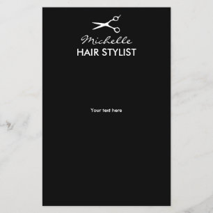 Custom hairdresser flyers for hair stylist salon