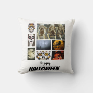 Custom Halloween 8 Photo Collage   Cushion