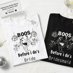 Custom Halloween Bachelorette Shirts, gothic ghost Tri-Blend Shirt