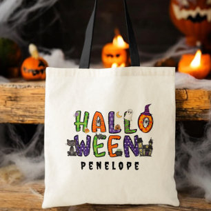 Custom Halloween Candy Bag / Colourful Halloween