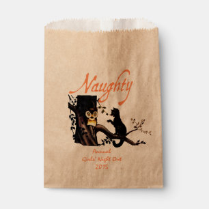Custom Halloween Naughty or Nice Gift Favour Bag