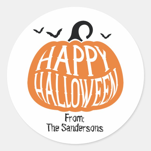 Custom Halloween Sticker (Front)