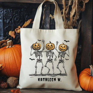 Custom Halloween Tote Bag, Trick or Treat Bag