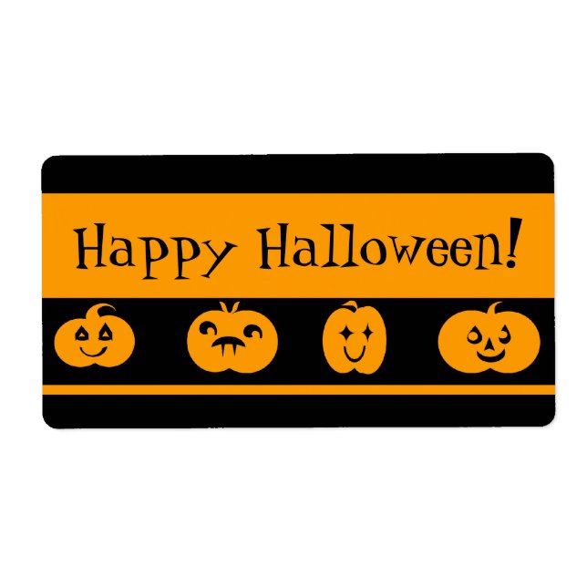 Custom Halloween Treat Bag Labels (Front)