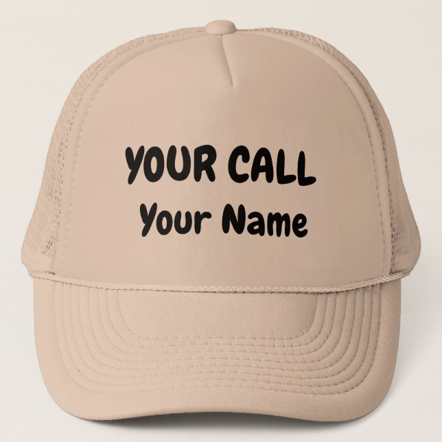 Custom Ham Radio Call Sign Trucker Hat (Front)