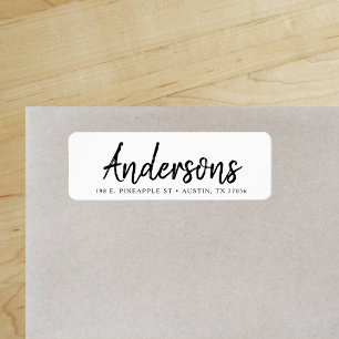 Custom   Hand Lettered   Family   Return Address