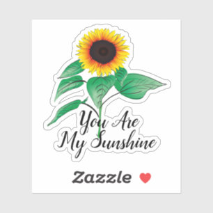 Custom Hand Painted Watercolor Sunflower Plant