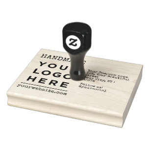 Custom Handmade Business Logo Return Address Rubber Stamp