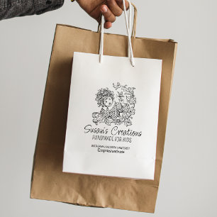 Custom Handmade Creations, Cute Child Rubber Stamp