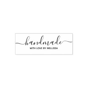 Custom Handmade with love Self Inking Rubber Stamp