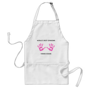 Custom Handprint Appreciation World's Best Grandm Standard Apron