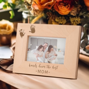 Custom Handprints Best Mum Etched Frames